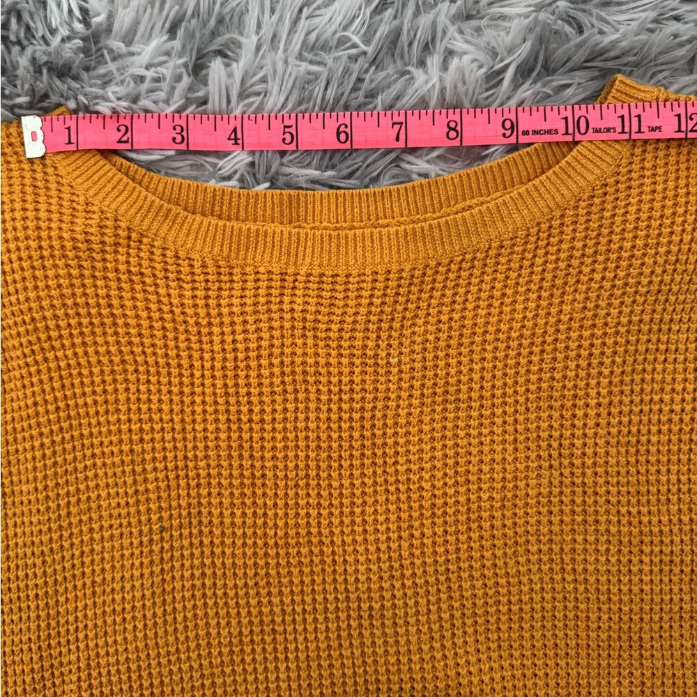Mustard Yellow Hollister Knit sweater (M) - Picture 9 of 12